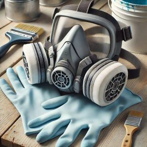 ماسک و دستکش رنگ