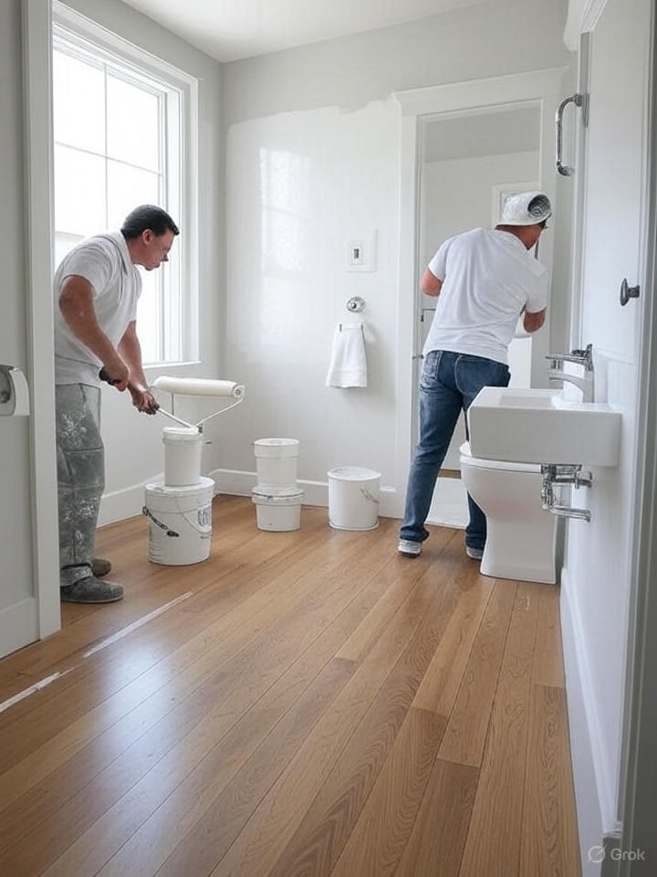 استفاده از اسپری رنگ ضد قارچ برای سقف سرویس بهداشتی نو ساز