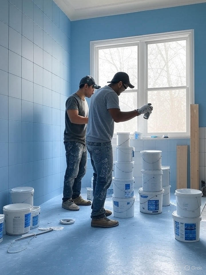 رنگ استخری مناسب سرویس بهداشتی