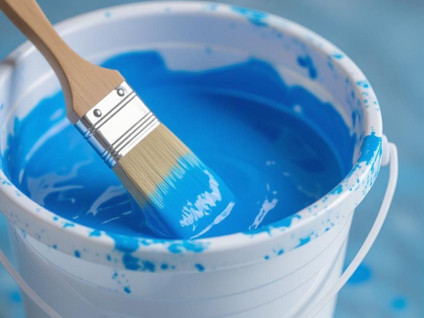 آموزش ترکیب رنگ آکریلیک با آب برای نقاشی ساختمان