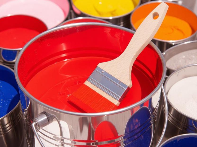 نسبت آب به رنگ آکریلیک برای سطوح گچی