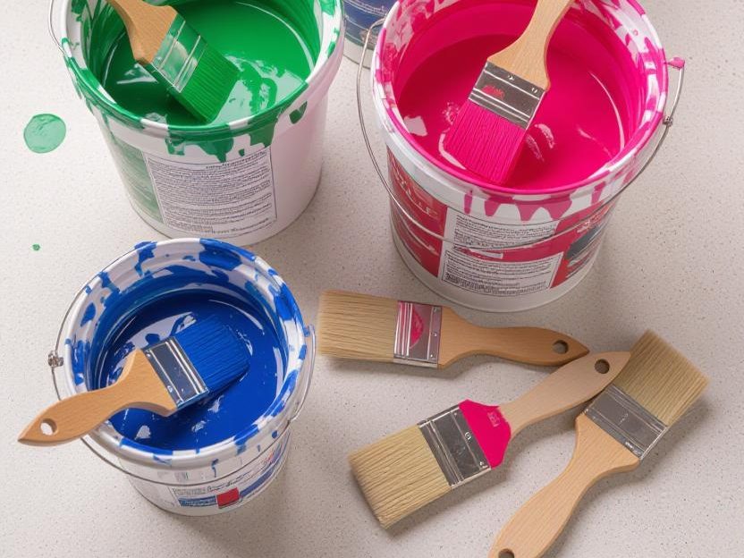 تفاوت رنگ آکریلیک و رنگ پلاستیک در ترکیب با آب