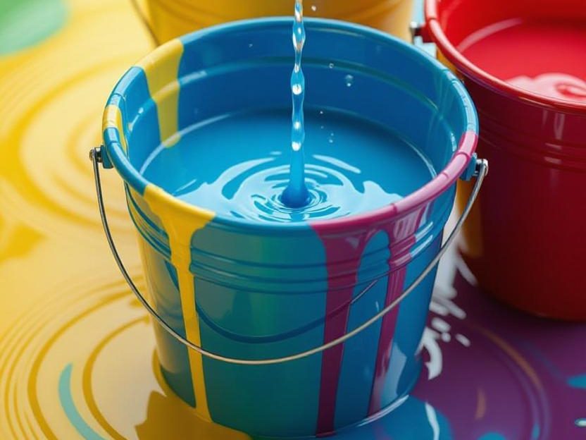 چطور رنگ آکریلیک را با آب ترکیب کنیم؟