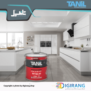 رنگ پلی یورتان سفید براق تانیل TANIL کد BP780.00 به همراه خشک کن 18 کیلوگرم