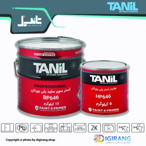 آستر سوپر سفید پلی یورتان تـانیـل TANIL کد BP646 به همراه خشک کن 21 کیلوگرم