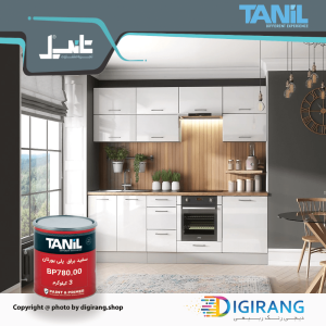 رنگ پلی یورتان سفید براق تانیل TANIL کد BP780.00 به همراه خشک کن 4.5 کیلوگرم