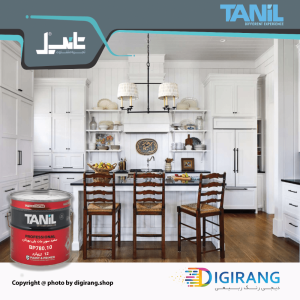 رنگ پلی یورتان سفید تمام مات تانیل TANIL کد BP780.10 18 کیلوگرم