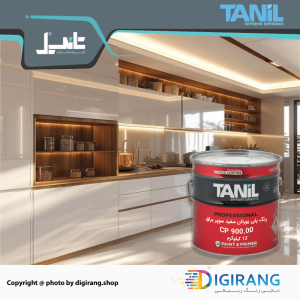 رنگ پلی یورتان سفید سوپربراق تانیل TANIL کد CP900 به همراه خشک کن 24 کیلوگرم